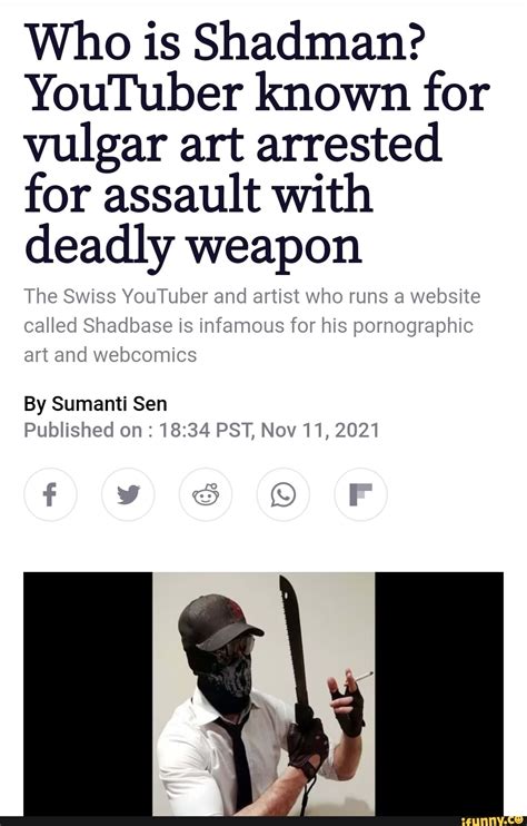 shadbase accident|Youtuber Shadman Arrested for Assault with a Deadly Weapon in .